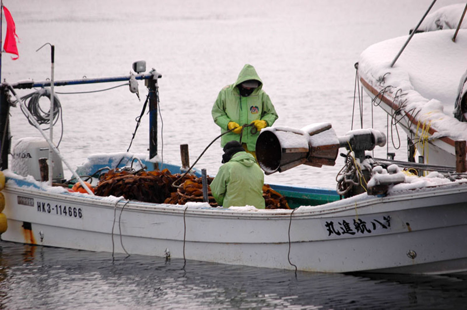 Rishiri Konbu Fishermen in Winter