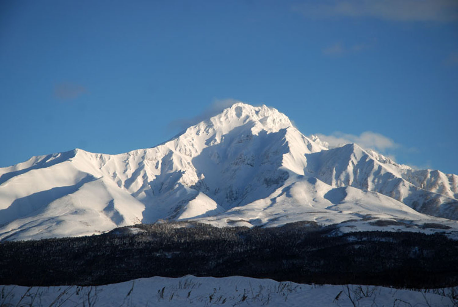 Mt. Rishiri new snow 2012 Jan