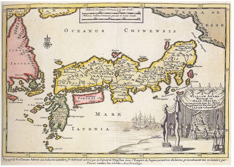 Will Adams, map of Japan circa 1600